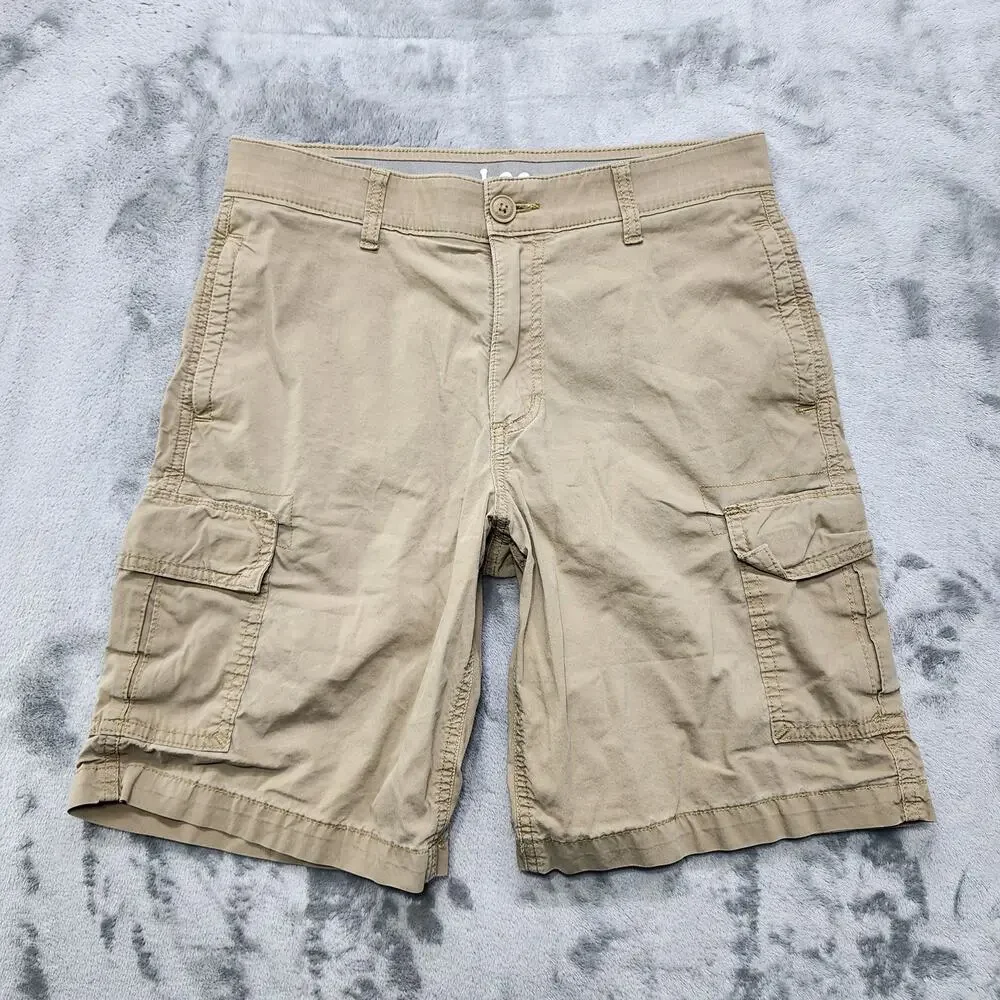 Lee Shorts Mens 30 Tan Hybrid Motion Flex Regular Fit Cargo Stretch‎ Outdoor